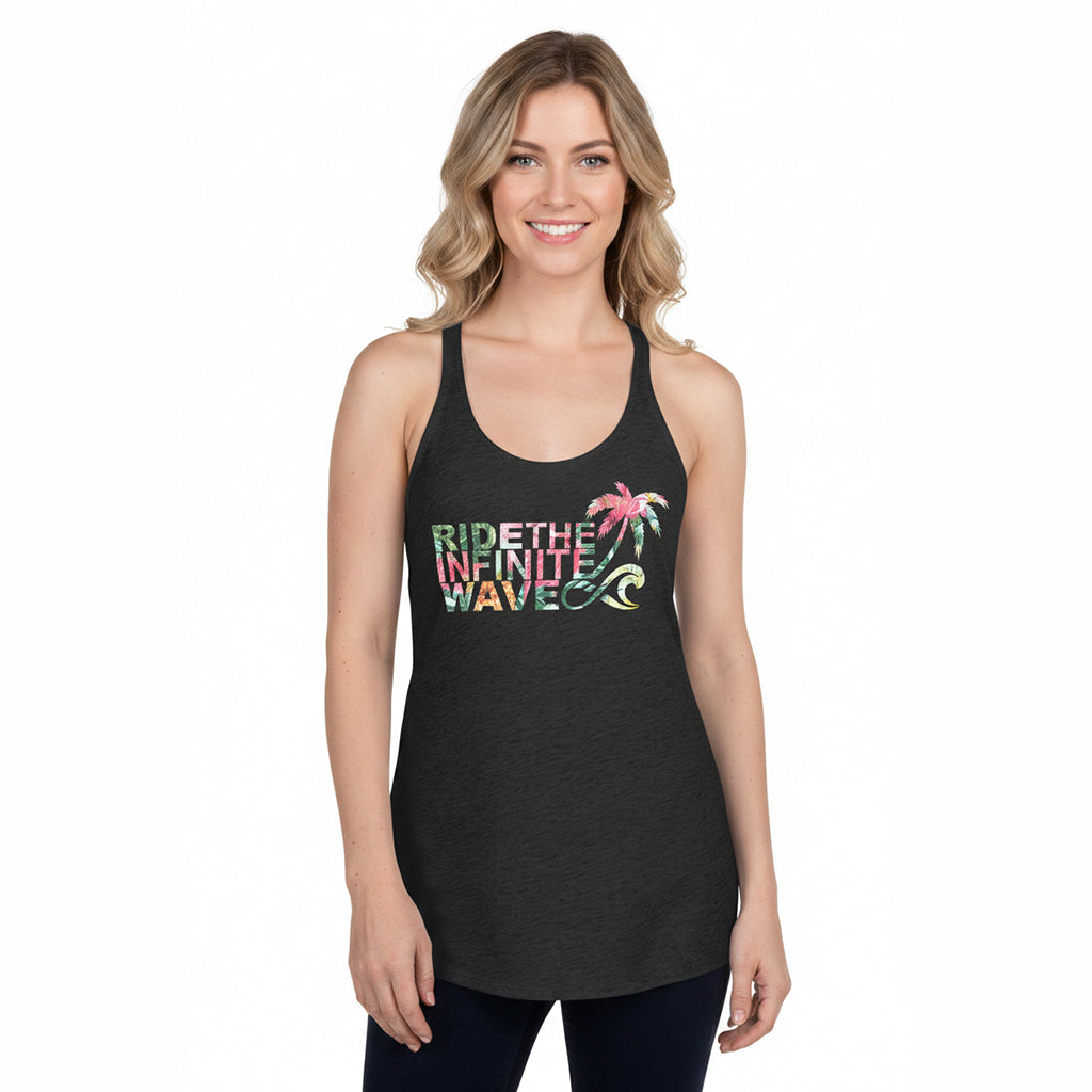 Women's Surfinity Infinite Wave Palm Flamingo - Tank