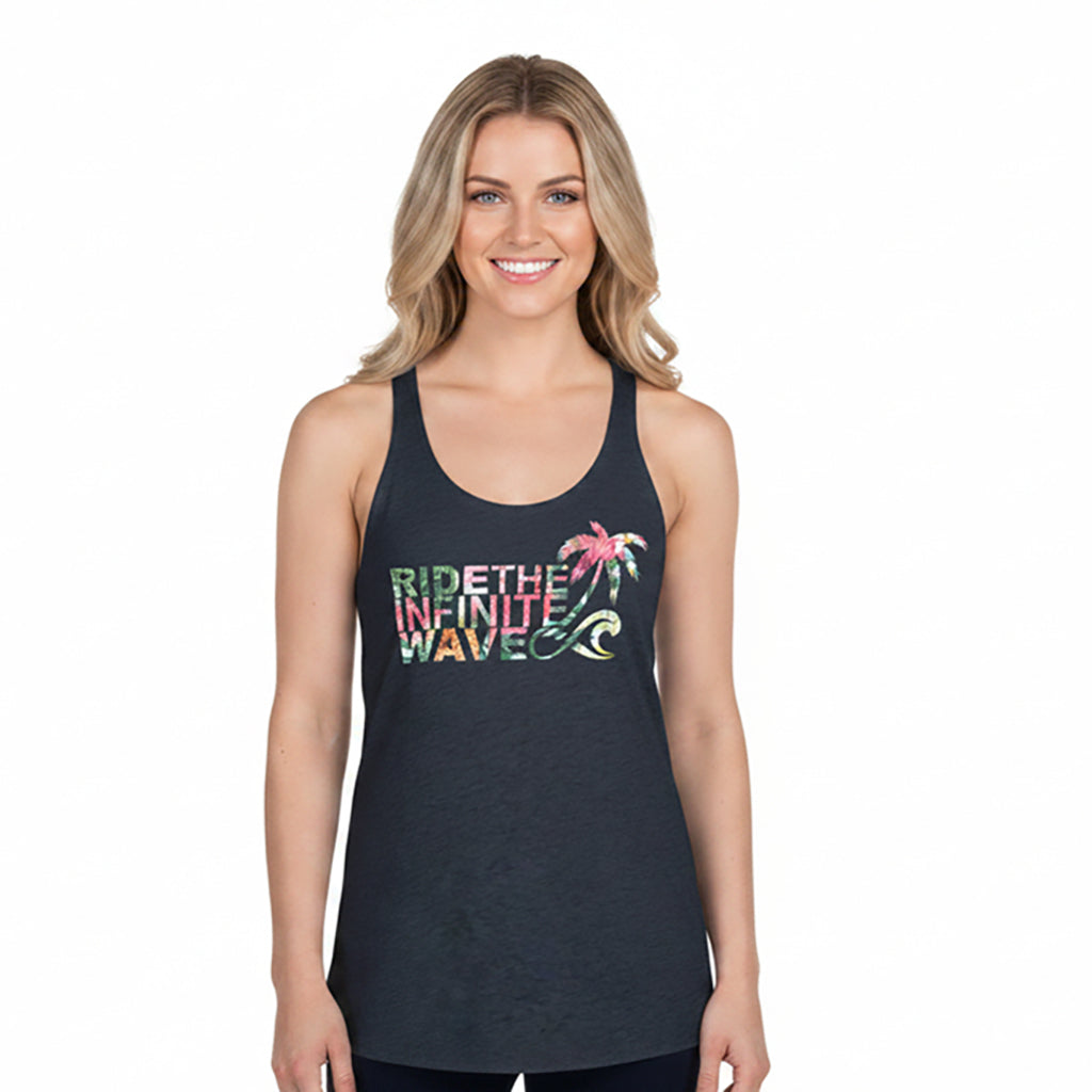 Women's Surfinity Infinite Wave Palm Flamingo - Tank
