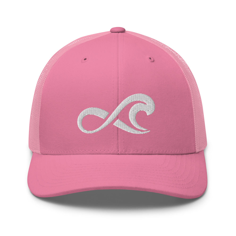 Surfinity Classic Wave Snapback - Yupoong 6606 - Pink/Pink